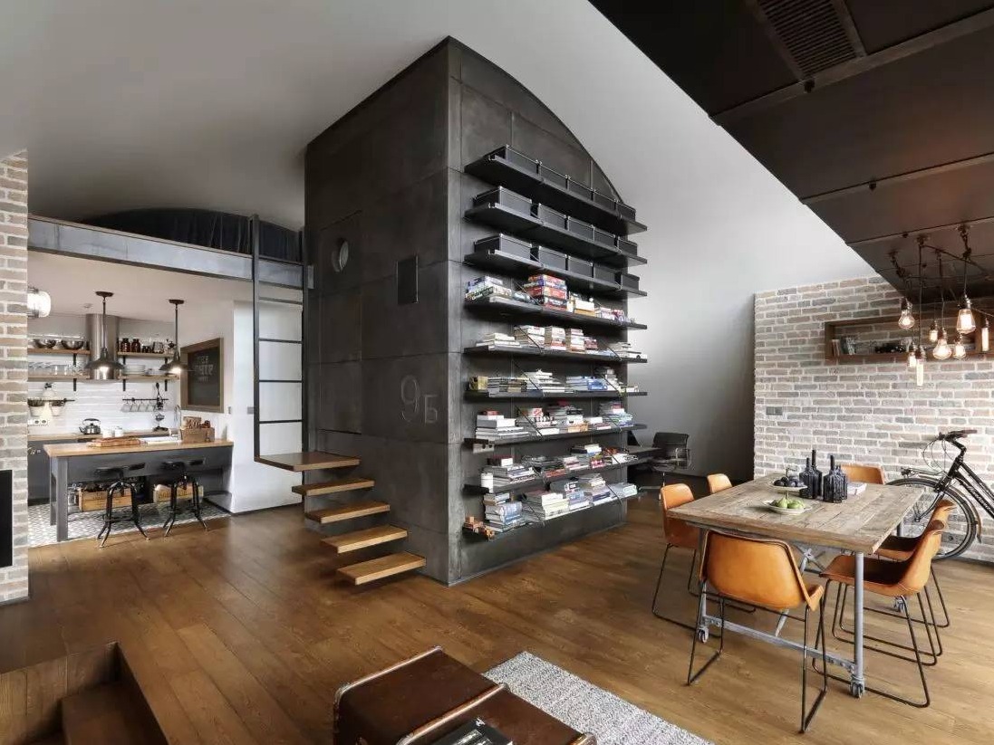 復(fù)古工業(yè)風(fēng)！Loft 9b，一所在鋼筋水泥里也不失溫柔的閣樓公寓！