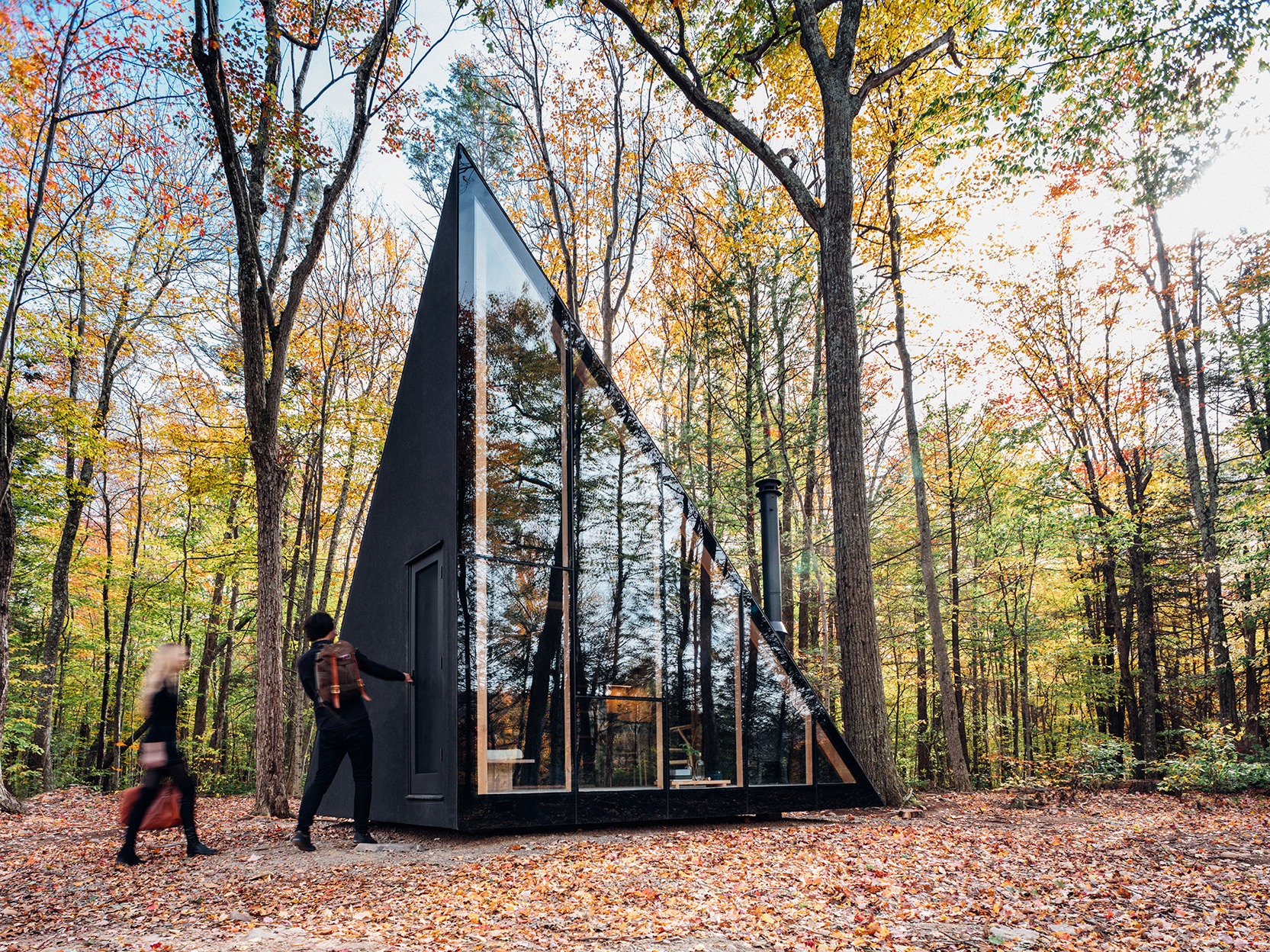 紐約州KLEIN A45小屋，森林中的水晶